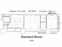 スタンダードルーム和洋室間取り