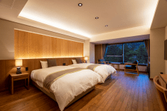 【モダンテイストの洋室ツインルーム】禁煙◇令和3年4月誕生どんな方でも快適な旅のひとときを過ごせる安らぎの空間