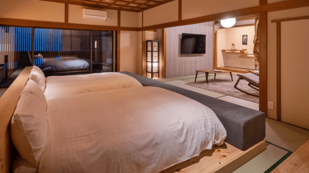 【315】2022年OPEN！和モダンタイプのベッドルーム、和室、茶室で6名まで宿泊可能