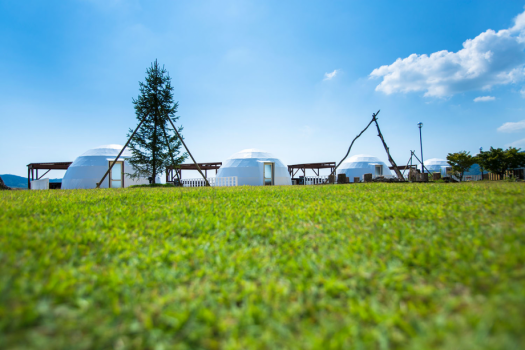 【私人穹顶】4张床，直径7米<"魅力">圆顶帐篷