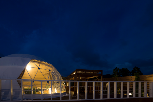 【私人穹顶】4张床，直径7米<"魅力">圆顶帐篷