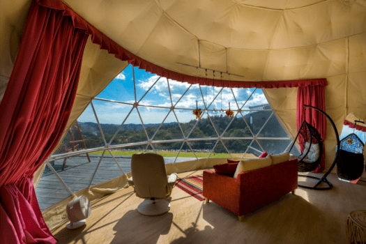 【SPA Suite】 4 beds, 8m in diameter <"Fabulous"> dome shaped tent.