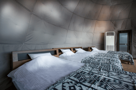 【SPA Suite・Dog】 4 beds, 8m in diameter <"Grand"> dome shaped tent.