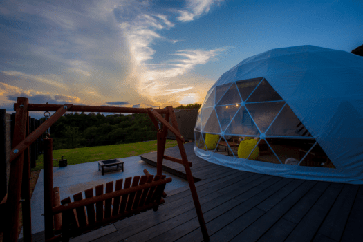 【SPA Suite・Suite Dog】 4 beds, 8m in diameter <"Pet Friendly"> dome shaped tent.