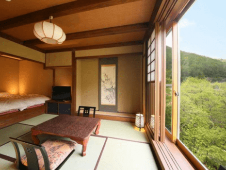 [Wamodan]Valley-view Japanese modern-style Room(10 tatami), with semi-open-air hot spring bath（Non smoking）