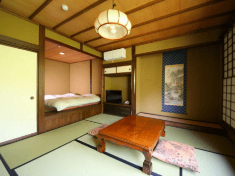 [Kawakurumi]Valley-view Japanese&Western-style Suite (12 tatami) , with semi-open-air hot spring bath（Non smoking）