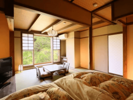 [Wamodan]Valley-view Japanese modern-style Room(10 tatami), with semi-open-air hot spring bath（Non smoking）