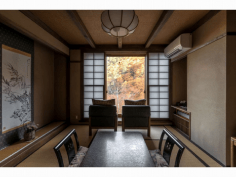 [Wamodan]Valley-view Japanese modern-style Room(10 tatami), with semi-open-air hot spring bath（Non smoking）
