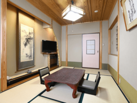 [Take]Valley-view Japanese-style room(7 tatami), with semi-open-air hot spring bath（Non smoking）