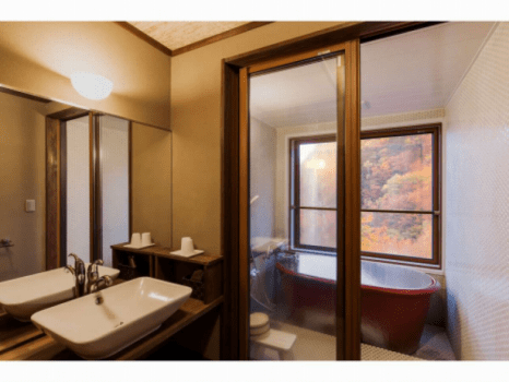 [Wamodan]Valley-view Japanese modern-style Room(10 tatami), with semi-open-air hot spring bath（Non smoking）