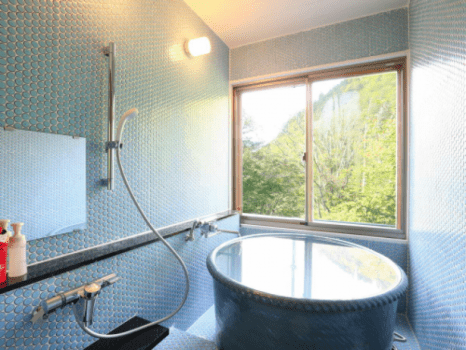 [Yamazakura]Valley-view Japanese&Western-style Suite (12 tatami) , with semi-open-air hot spring bath（Non smoking）