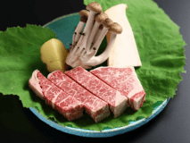 信州牛ヒレ肉のステーキ：当館のお料理プランで一番贅沢なプラン