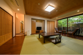 Room with an open-air bath