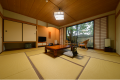 Room with an open-air bath
