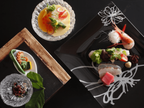 ～『山代の繊美』会席～おいしいものをちょっとずつ。お値打ちなので量や品数は少なめですが美味品々を満喫