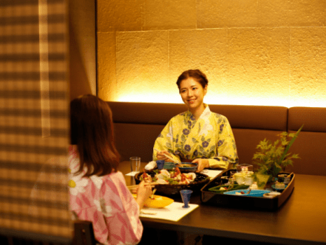 ～半個室食事処『NAGOMI』～　夕食時間には二人だけの空間を演出し会話もはずみますね♪