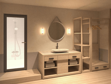 【羽伸C～UNO～】温泉露天＋ベッド付和洋室／約24㎡■禁煙