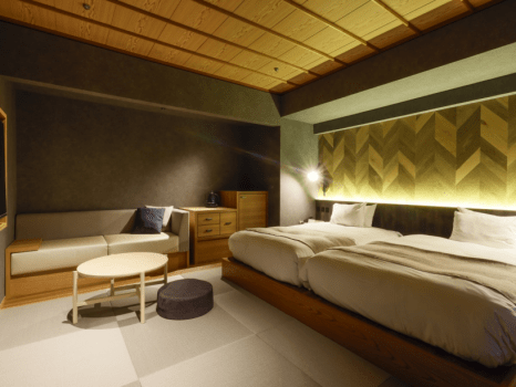 『羽伸』-UNO-Ｂタイプ
客室との調和にこだわったデザイナー監修の設え。開放的な居住空間です。