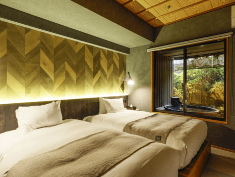 『羽伸』-UNO-Ｂタイプ
落ち着いた雰囲気の室内と上質の寝具。快適な眠りをご提供します。