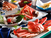 ～新『かにフルコース』会席～ずわい蟹姿茹で、焼き蟹、かに鍋、かに天麩羅などのかに尽くしコース