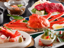 新かにグルメ会席のお料理イメージ