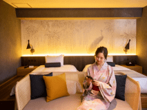 【羽伸A～UNO～】温泉露天＋ベッド付和洋室／約26㎡■禁煙