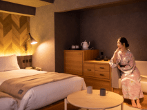 【羽伸B～UNO～】温泉露天＋ベッド付和洋室／約19㎡■禁煙