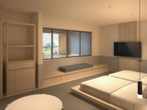 【羽伸C～UNO～】温泉露天＋ベッド付和洋室／約24㎡■禁煙