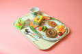 【お子様用夕食：お子様セット】オプションでお選びいただいております。無添加で作られた「ぐるぐるソーセージ」と自家製ポタージュなど♪
※ソーセージをお出ししていますので、食べられるかどうか不安がある場合は事前にご確認ください。