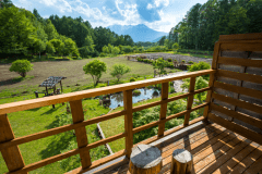 【木曽御岳山を一望】　和室１０畳