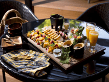 【１泊２食／朝食はお部屋食】テントサウナ×源泉露天風呂付き客室｜プライベートテラスで朝食を♪