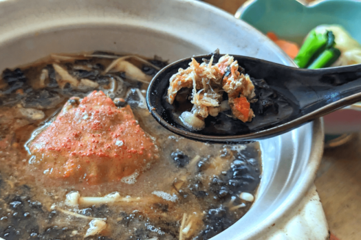 朝食：郷土料理「せいげ鍋」
