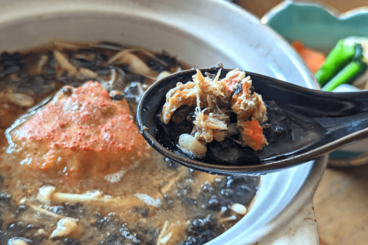 朝食：郷土料理「せいげ鍋」