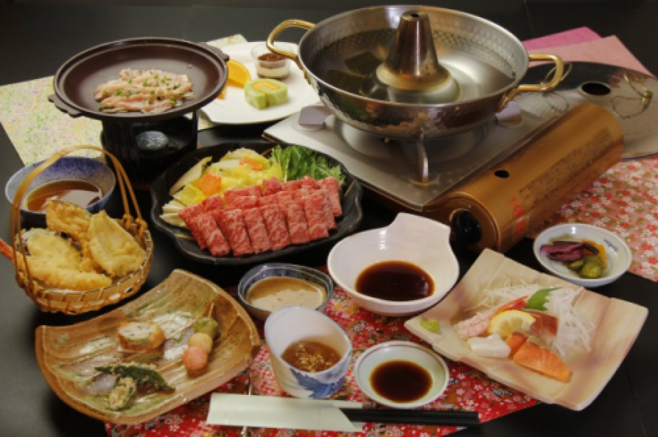国産黒毛和牛のしゃぶしゃぶ
