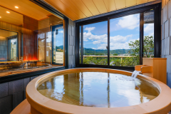 【碧川閣】半露天檜風呂付客室「清凉の間」（禁煙）