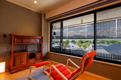 【秀山閣】半露天檜風呂付客室「小督の間」（禁煙）