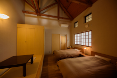 Japanese Western Room/Semi Open-Air Bathroom included Wash basin and Toilet/(KOHAKU)