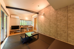 Japanese 6 Tatami Room/Semi Open-Air Bathroom included Wash basin and Toilet(SUMI)