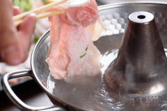 【夕食】豚肉のしゃぶしゃぶ