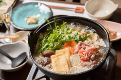 【昼食】地鶏鍋会席 一例