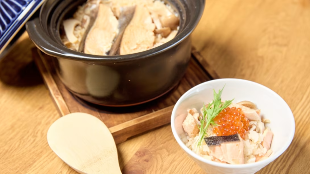 【秋の産直】神内和牛と季節野菜の源泉湯通しや銀鮭といくら土鍋ご飯など和洋中創作スタンダードコース☆夕食ドリンク飲み放題付き