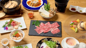 【秋の産直】神内和牛と季節野菜の源泉湯通しや銀鮭といくら土鍋ご飯など和洋中創作スタンダードコース☆夕食ドリンク飲み放題付き