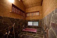 客室専用風呂付きログハウス お風呂