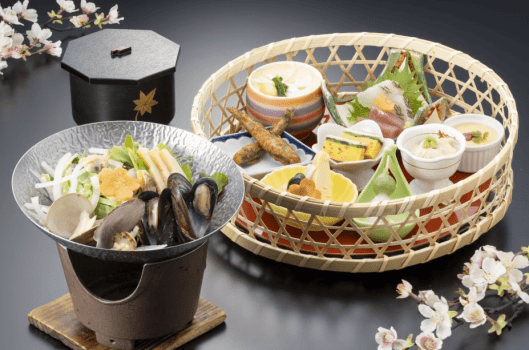 平日1日5組限定！籠いっぱいの彩り〈四季花膳プラン〉