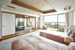 三河湾ビューデラックス和洋室（ツイン＋8畳）《禁煙》