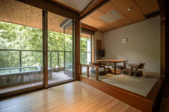 【露天風呂付き】和室12.5畳＋踏込（掘炬燵付き）