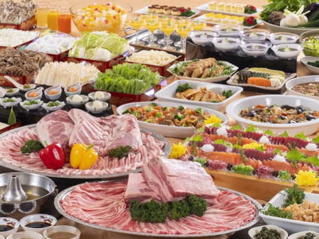 【期間限定】しゃぶしゃぶ食べ放題一例