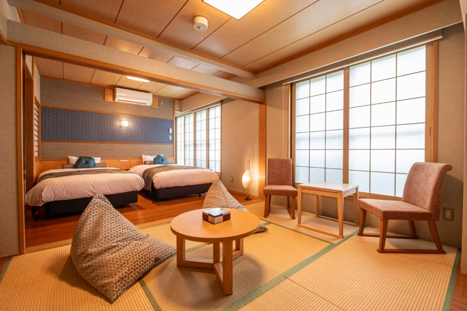 和洋室に泊る★日本一のとちぎ和牛＆岩魚の塩焼・創作会席☆ベットと畳でのんびり★にごり湯を満喫