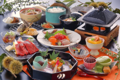 仙台牛食べ比べ お夕食一例