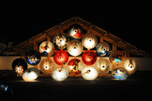 冬の山鹿の街を彩る【山鹿灯篭浪漫☆百華百彩】